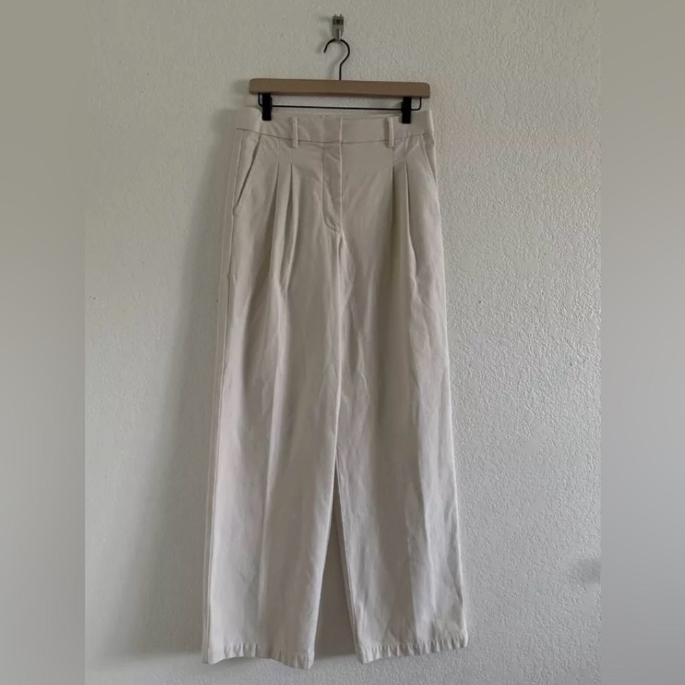 Wilfred Cream Wide Leg Pants